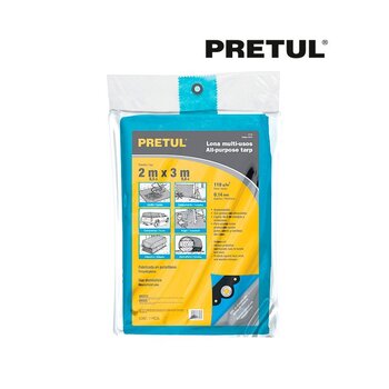 Lona Azul 3 x 4 m Pretul LP-34