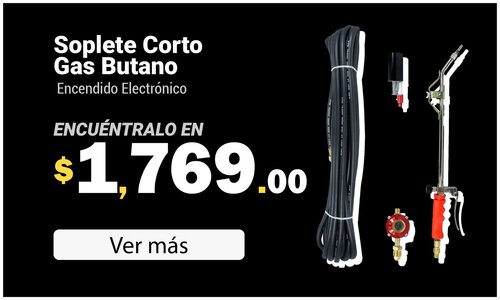Soplete corto gas butano