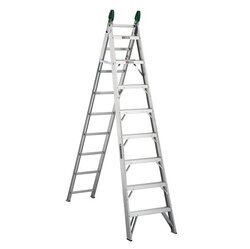 Escalera Convertible Aluminio 17 Peldaños marca Cuprum