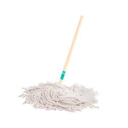 Trapeador Pabilo Algodón Bastón Madera 120 cm