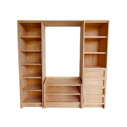 Paquete Closet Pino Cajonera Entrepañera 1.80 mts