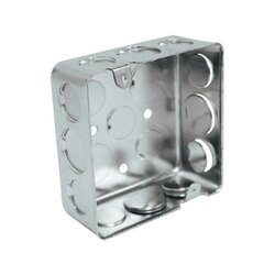Caja Cuadrada Galvanizada Reforzada 4 x 4 pulg