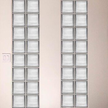 Vidrio Block Cruzado Fontibre 19 x 19 x 8 cm