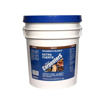 Pegamento Madera Blanco Carpenters marca Presto 18 kg