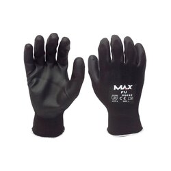 Guante Poliéster Max Negro Mediano