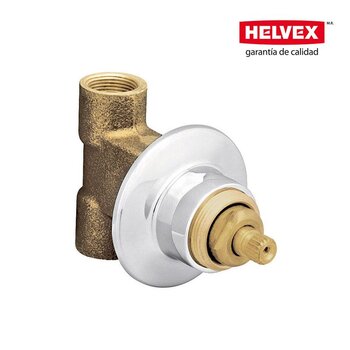 Válvulas Empotrar Regadera Roscar Cromo E-60