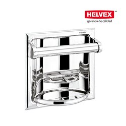 Jabonera Helvex Agarradera Charola Antirrobo Clásica 100