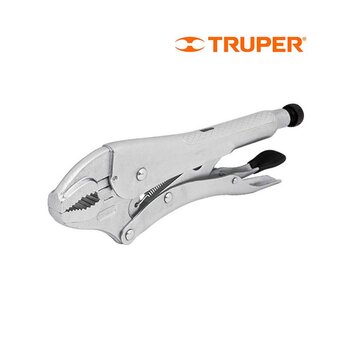 Pinza Presión Mordaza Curva Truper 7 pulg
