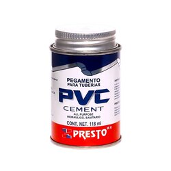 Pegamento PVC Presto 118 ml 1/8 l