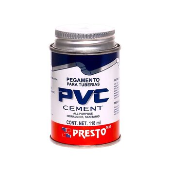 Pegamento PVC Presto 118 ml 1/8 l