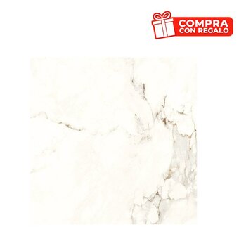 Piso Arkina Daltile 60 x 60 cm rectificado Bianco