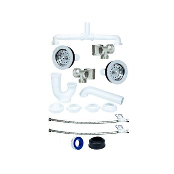 Paquete Instalación Fregadero Rugo 2 Tarjas