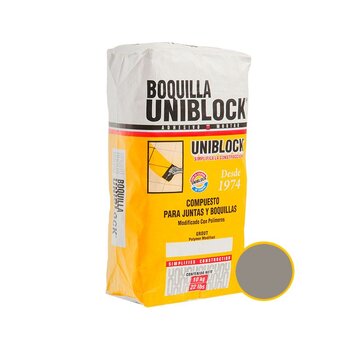 Boquilla con Arena Uniblock 10 kg Gris