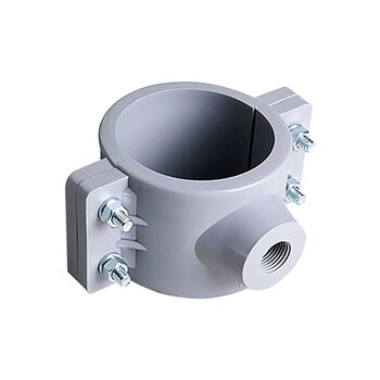 Abrazadera PVC Hidráulica 2 x ¾ pulg