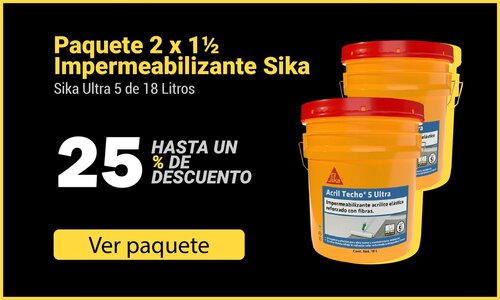 Paq 2 x 1 1/2 Impermeabilizante Sika ultra 5