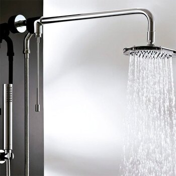 Regadera Manual Helvex Desviador y Brazo Angular RM-14