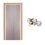 Paquete Puerta Tambor 85 x 213 cm HDF-Roble Gris