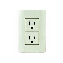 Tapa Dúplex con Placa Modus Marfil