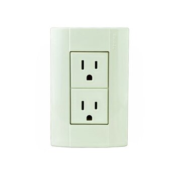 Tapa Dúplex con Placa Modus Marfil