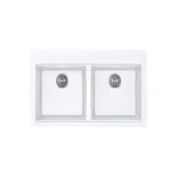 Fregadero Equipado Kele 83 x 56 x 24 cm Doble Tina KQD3322A