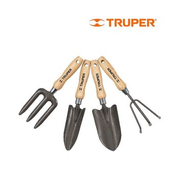 Juego Herramienta para Jardín Truper 4 piezas 6 pulg