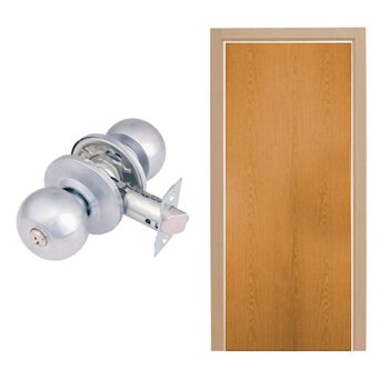 Paquete Puerta Tambor 75 x 213 cm HDF-Roble