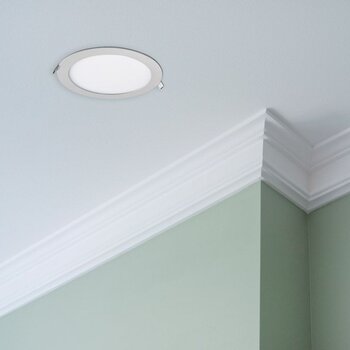 Luminario LED Empotrar Blanco Luz Cálida 6W Flat Estevez