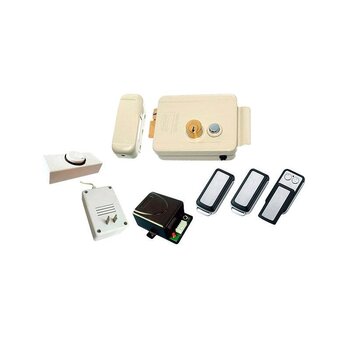 Cerradura Eléctrica Phillips Botón Izquierda Beige
