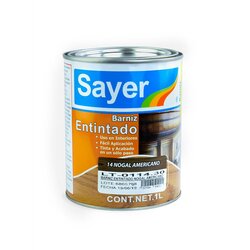 Barniz Entintado Sayer Lack Nogal 1 Lt