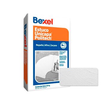 Estuco Unicapa Politech Blanco 40 kg