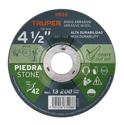 Disco Corte Piedra Truper 4 ½ Alto Rendimiento