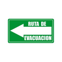 Señalamiento Ruta Evacuación Izquierda