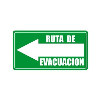 Señalamiento Ruta Evacuación Izquierda