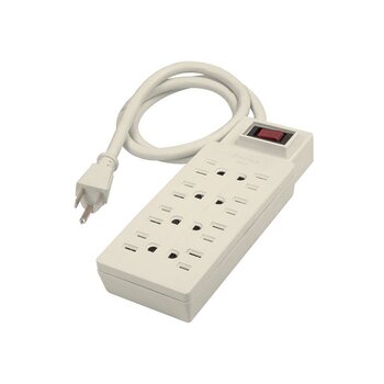 Multicontacto Barra 8 Entradas Volteck Uso Rudo