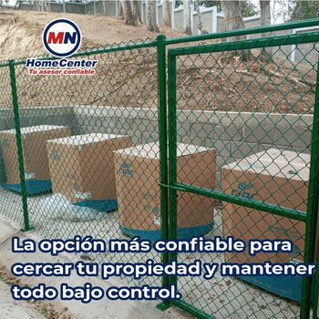 Malla Ciclónica Forrada DeAcero 1.25 x 20 ML Cal 12.5