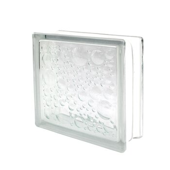 Vidrio Block Burbuja Fontibre 19 x 19 x 8 cm