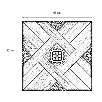 Piso Aragón Daltile 45 x 45 cm Café