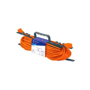 Extensión Eléctrica Uso Rudo Volteck 25 m Calibre 16 Naranja