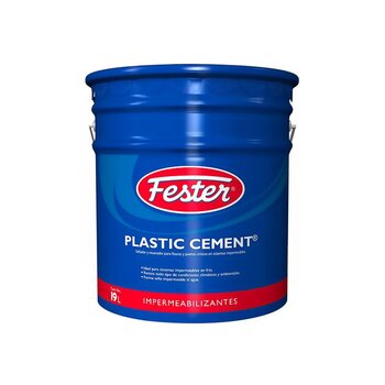 Cemento Plástico Negro Fester Plasticement 19 l