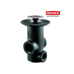 Coladera Alta Tres Bocas Helvex Rejilla Redonda 28