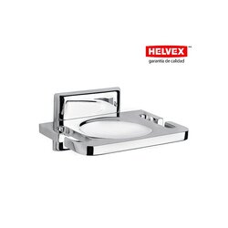 Porta Vaso Cepillero Helvex Clásica 107 Cromo