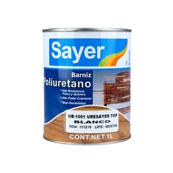 Barniz Poliuretano Uresayer Top Sayer Lack Blanco 1 Lt