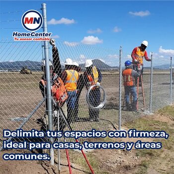 Malla Ciclónica Galvanizada DeAcero 2.00 x 20 ML Cal 13