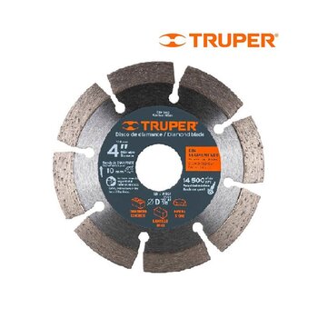 Disco Diamante Rin Segmentado 4 pulg Truper