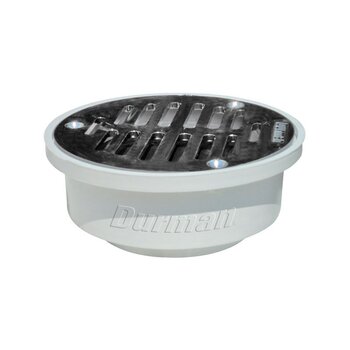 Coladera Universal PVC 4 Redonda Rejilla 100 mm