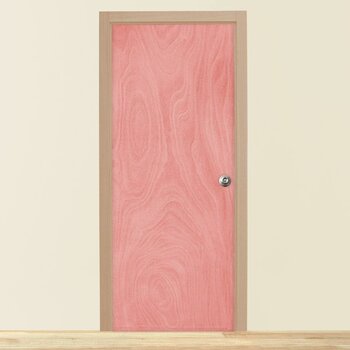 Paquete Puerta Tambor 80 x 213 cm HDF-Okume
