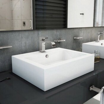 Lavabo Futura Sobreponer Blanco Helvex