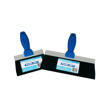 Espátula Acero Azul 12 pulg Mango Plástico