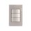 Placa 3 Apagadores Sencillos Plateado marca Lucek modelo BP03MP