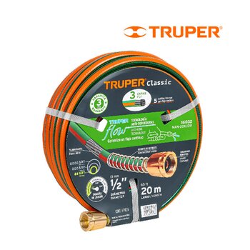 Manguera Jardín 1/2 Reforzada 20M Truper